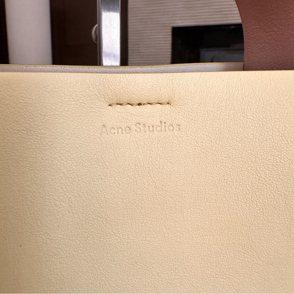 Acne Studios Musubi Yellow Leather Mini bag - Picture 2 of 7